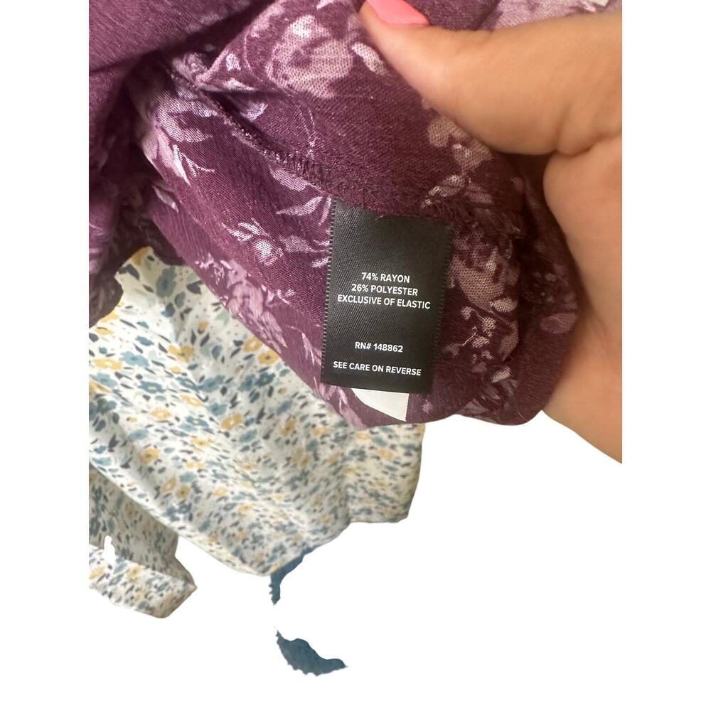 Bundle of 2 Torrid Flowy Boho Floral Cottagecore Peplum Tops Size 2 Babydoll - Picture 10 of 11